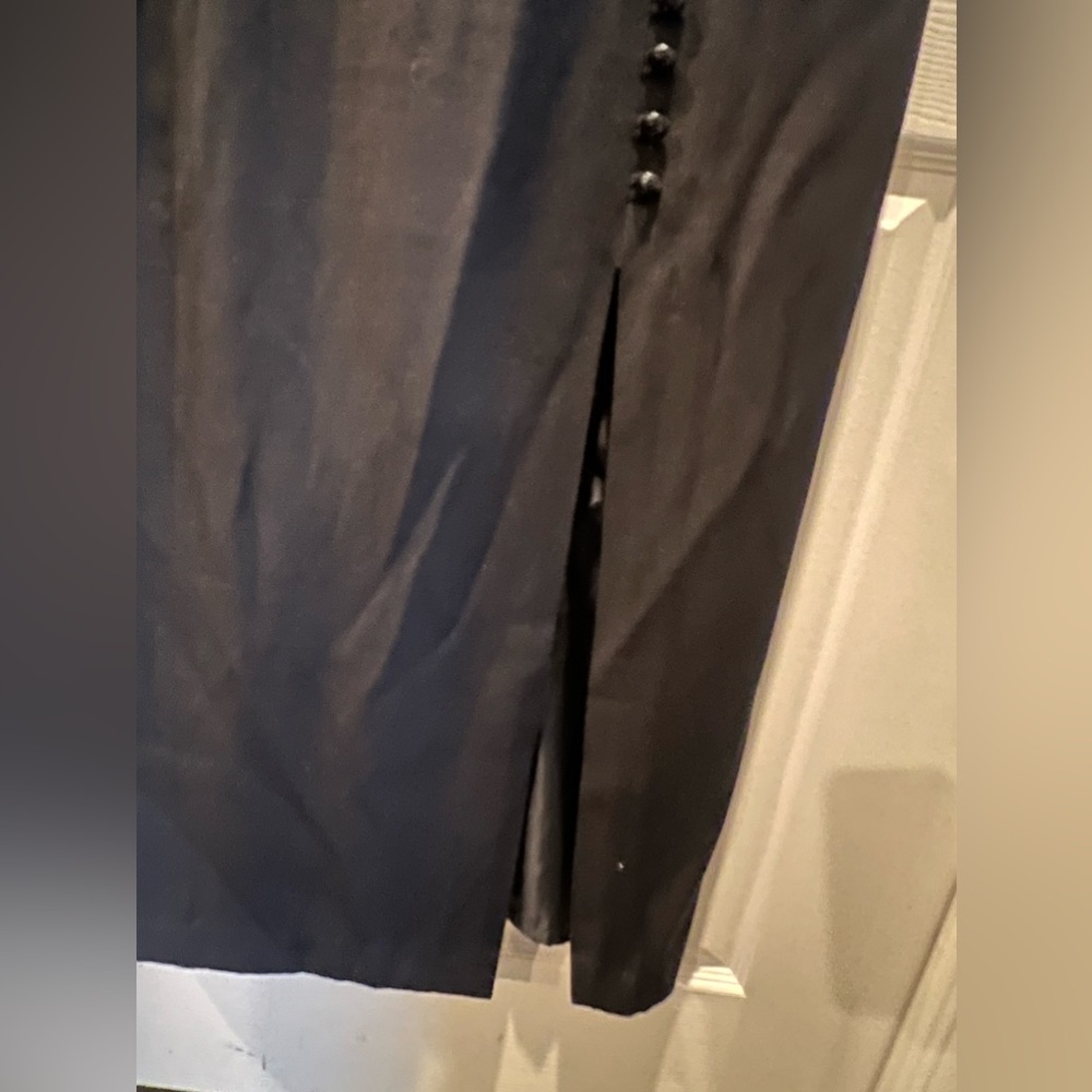 Newport News Y2K easy style black maxi dress size 12 Elegant Classic MAXI *S35 - Picture 5 of 6